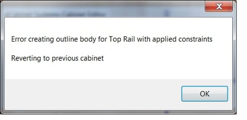 Error dialog box