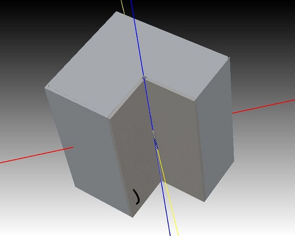 This is a Cnr unit with different size ends but often asymetricl  doors are used