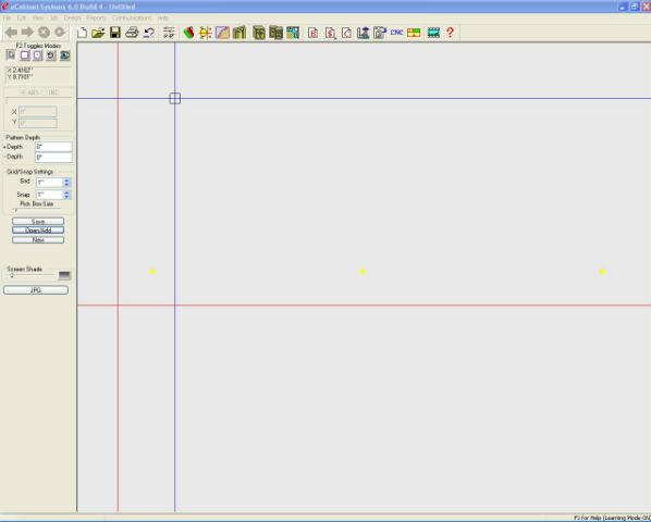 The drawer slide hole pattern we edited from standard and use at our shop