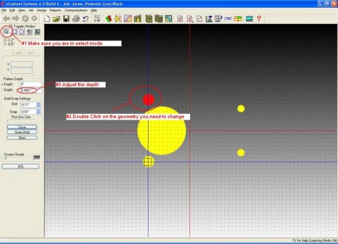 Modifying a hole pattern depth.JPG