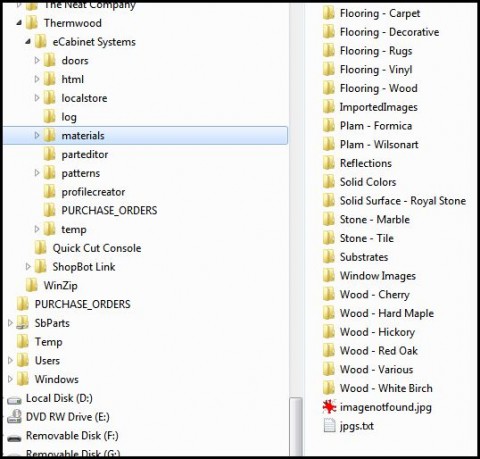 My Materials folder