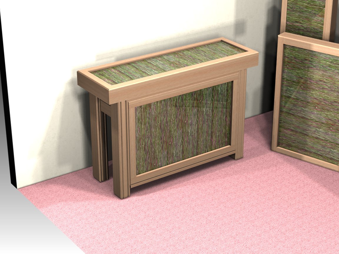 Bamboo Display case/table