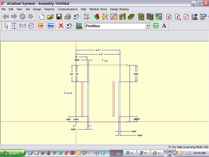 dimensions only apply to the top side in Constraint Manager view window