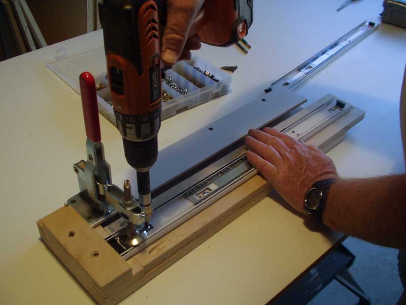 attaching slide using jig