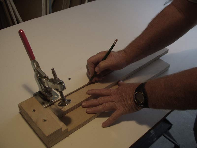 Marking centerline of frame