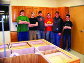 Students and their projects that were produced on Thermwood CNC Routers.
