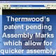 Thermwood's patent pending Assembly marks which allow for quicker assembly