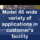Model 45 machining variety of applications