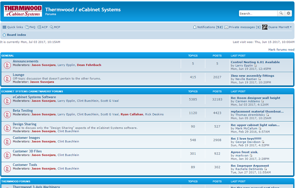 Thermwood Forum