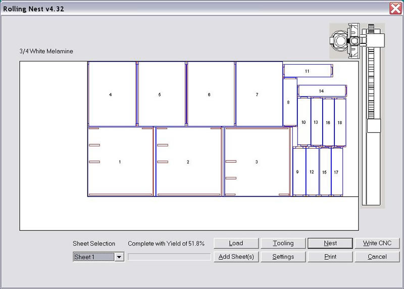 Control Nesting Screenshot