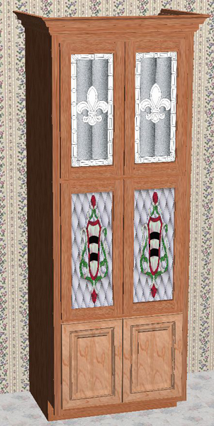 Tall Cabinet with Bevels & stained glass.jpg
