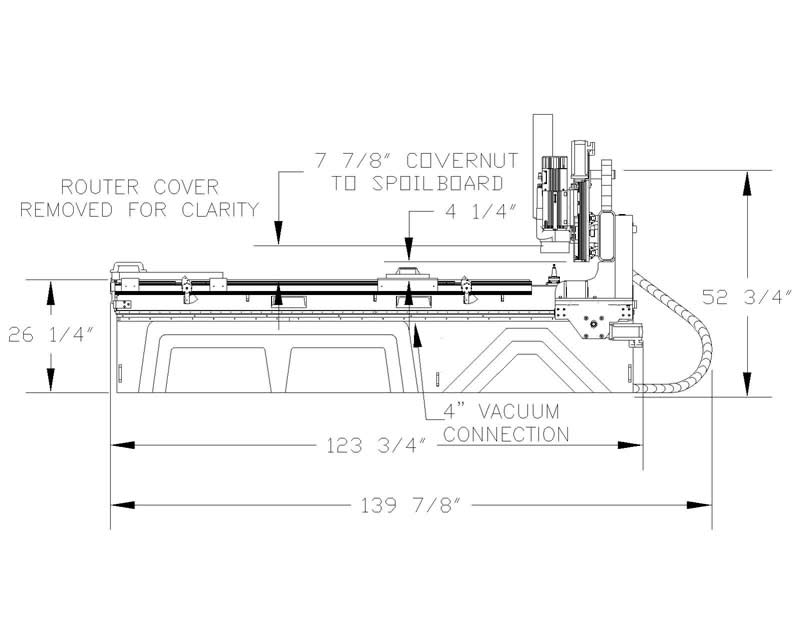 Cut Ready 43 4'x8' Side View Shown