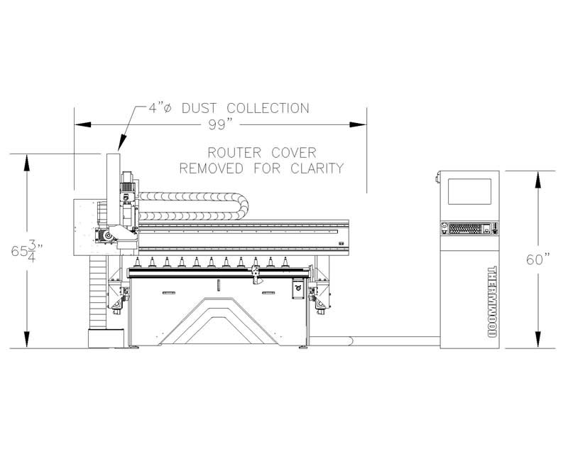 MultiPurpose 43 5'x10' Front View Shown