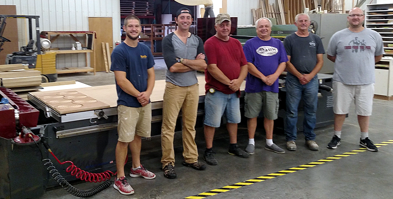 Matt Schiller and the guys at AUM Wood Products with their new Thermwood Cut Ready Cut Center