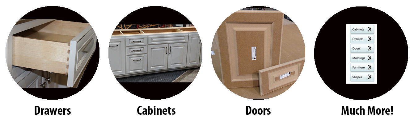 Cut Ready product categories on the Cut Center touch screen