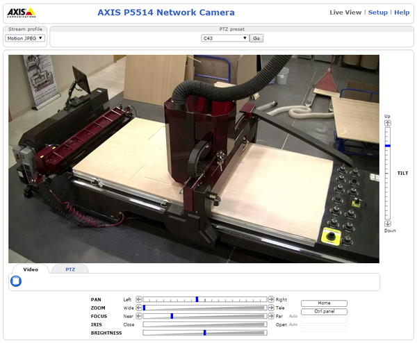 Add a new camera by entering in a name and web address to your hosted web cam