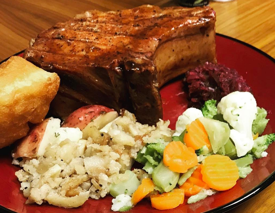 Pork Chop Dinner from the Schnitzelbank