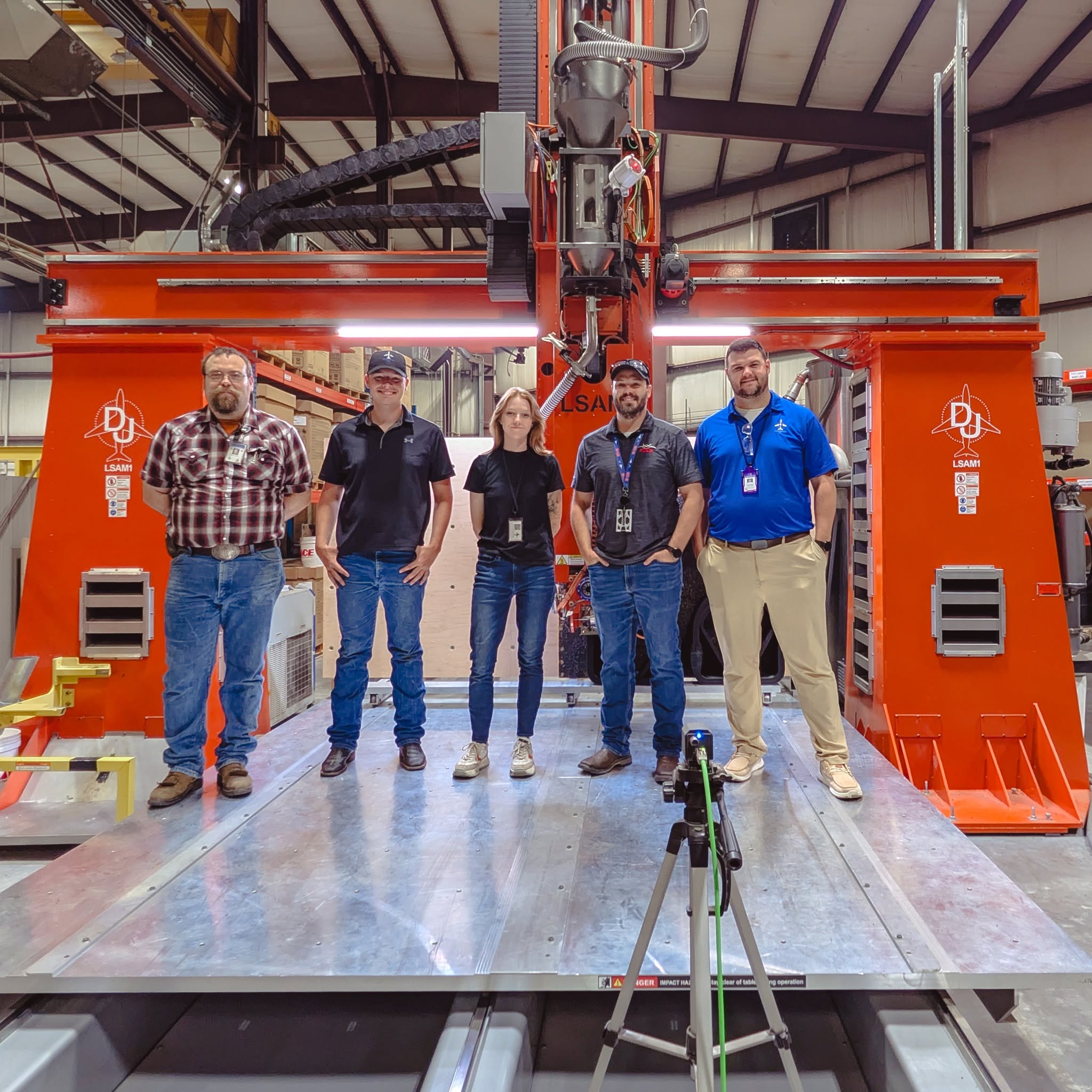The D-J Engineering team on their Thermwood LSAM MT 1010