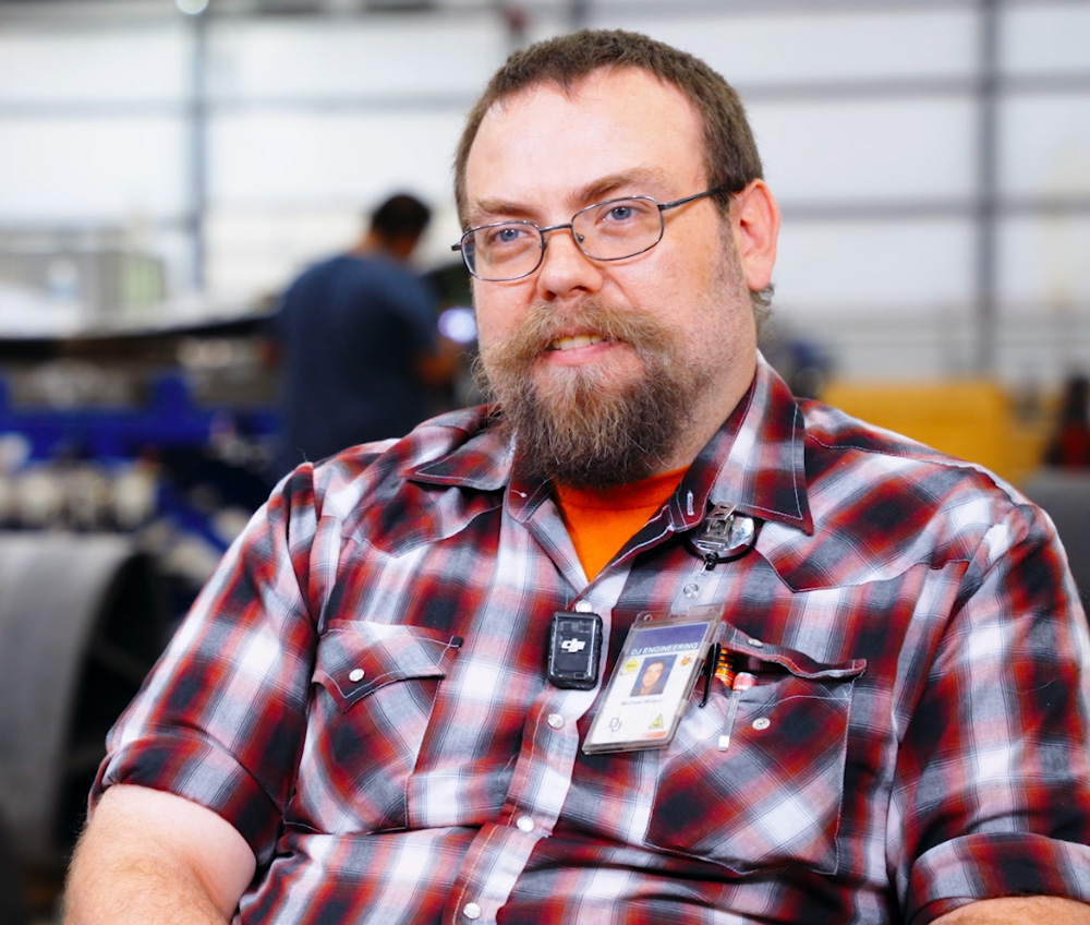 Mike Wilson, Tooling Designer, D-J Engineering